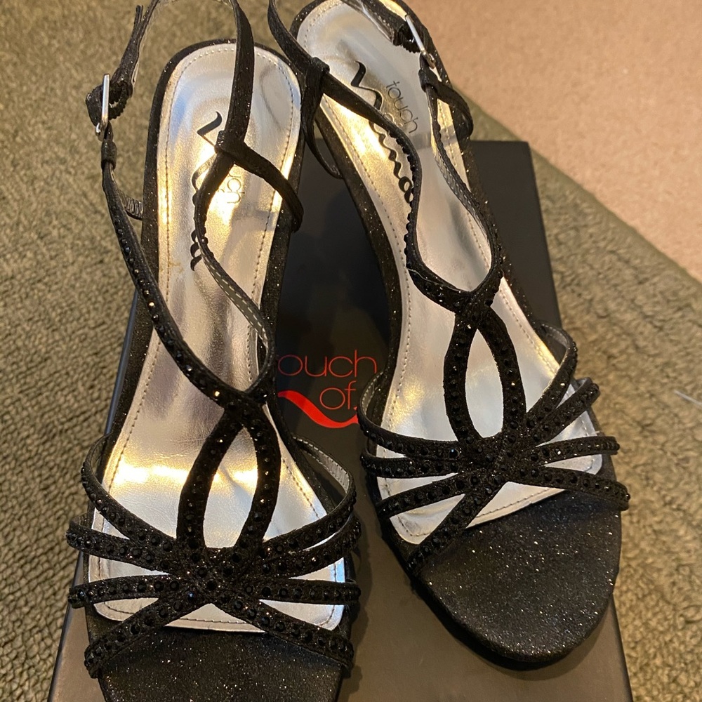 Black Glitter dress shoes